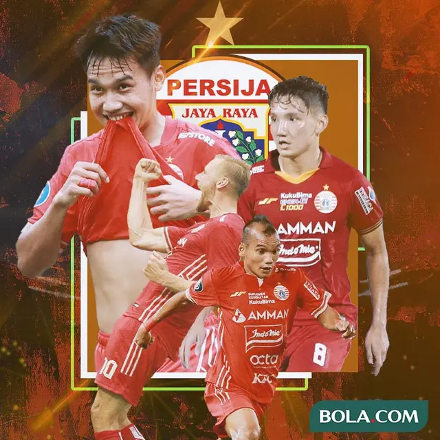 Persija Jakarta - Witan Sulaeman, Hanno Behrens, Riko Simanjuntak, Syahrian Abimanyu
