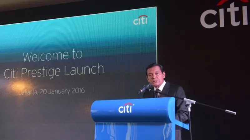  Batara Sianturi, Chief Executive Officer Citi Indonesia, menyampaikan sambutan di acara peluncuran Citi Prestige. (Foto: Citi Indonesia)