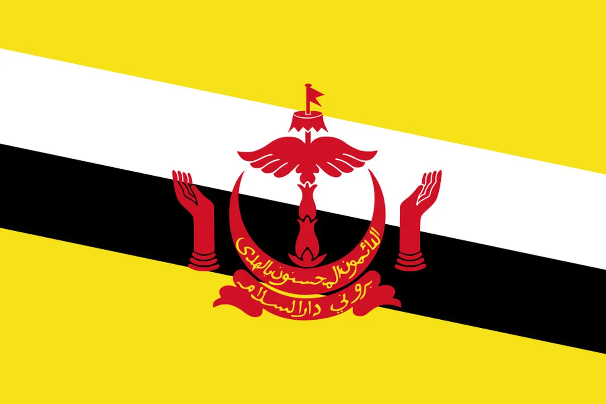 Ilustrasi bendera Brunei (wikimedia commons)