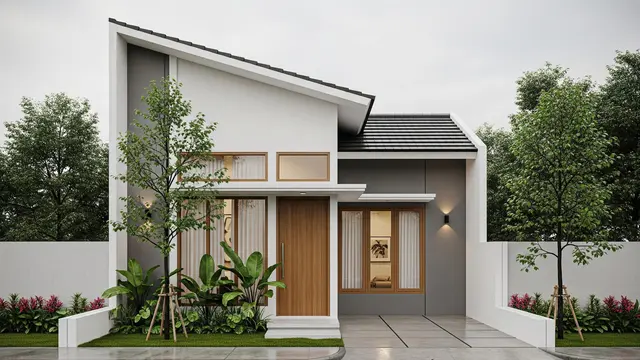 Atap Miring Satu Sisi (Skillion Roof)