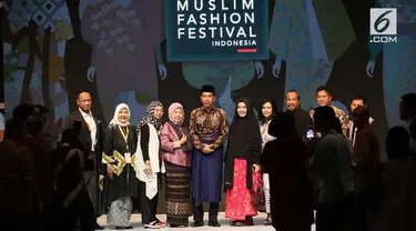 Presiden Joko Widodo hadiri peresmian pembukaan Muslim Fashion Festival Indonesia 2018. Jokowi menyampaikan bahwa industri kreatif, termasuk fesyen busana muslim, memiliki masa depan yang cerah di negara kita.