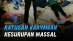 Sebuah video memperlihatkan ratusan karyawan PT Simone Accessary Collection alami kesurupan massal.