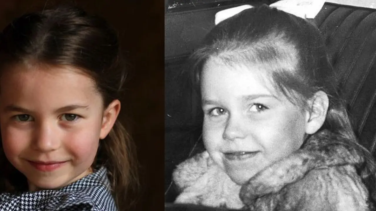 Potret Putri Charlotte (kiri) pada Tahun 2020 dan Lady Sarah (kanan) pada Tahun 1969 (Sumber: Harpers Bazaar)
