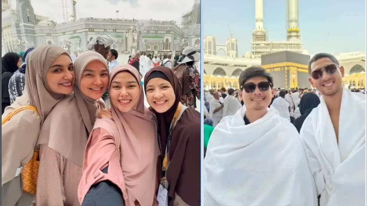 Potret artis Indonesia yang umrah saat bulan Ramadhan 2023 (Foto: Instagram shireensungkar / berkahharomaintours)