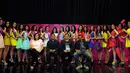 Suasana saat jumpa pers Ajang Miss Celebrity Indonesia 2014 di SCTV Tower, Senayan, Jakarta, (16/10/14). (Liputan6.com/Faisal R Syam)