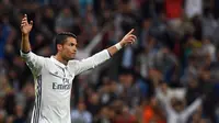 Striker Real Madrid asal Portugal, Cristiano Ronaldo. (AFP/Gerard Julien)