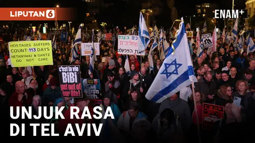 VIDEO: Warga Israel Lakukan Unjuk Rasa Blokir Jalanan Tel Aviv Tuntut Pembebasan Para Sandera