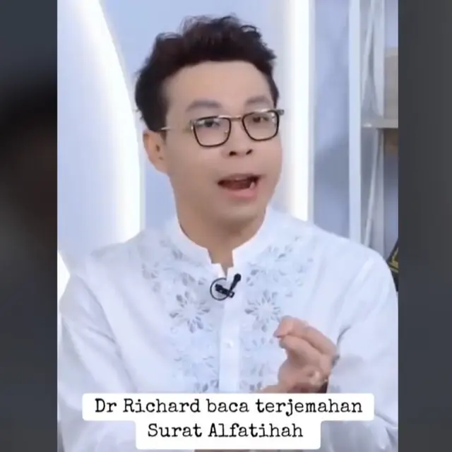 Dikabarkan Mualaf, Beredar Video dr Richard Lee Pakai Baju Koko dan Hapal Terjemahan Surat Al-Fatihah