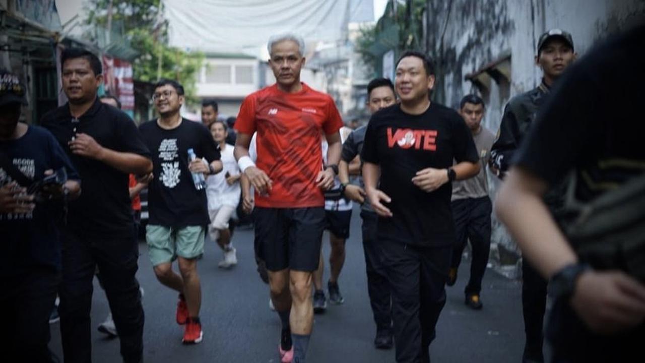 Calon Presiden Ganjar Pranowo Bersama Wakil Ketua Representatif Tim Pemenangan Nasional (TPN) Ganjar-Mahfud, Charles Honoris.