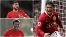 Cristiano Ronaldo jadi pemain asal Portugal yang sukses berkarier di Manchester United. Selain Ronaldo ada pemain Portugal yang tercatat pernah dan masih bermain untuk Setan Merah. Berikut Cristiano Ronaldo dan 5 pemain asal Portugal di Manchester United. (kolase foto AFP)