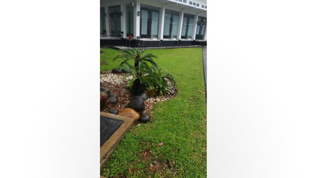Istana Kepresidenan Jakarta sudah kembali kering usai banjir akibat hujan deras yang mengguyur Ibu Kota pada Selasa (25/2/2020) dini hari.