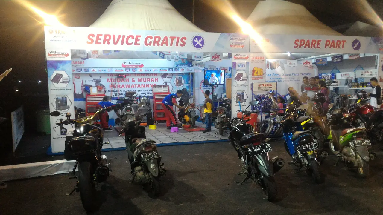 Posko mudik Yamaha