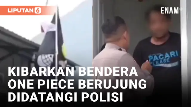 Polisi Datangi Rumah Warga Samarinda yang Kibarkan Bendera One Piece Bareng Merah Putih