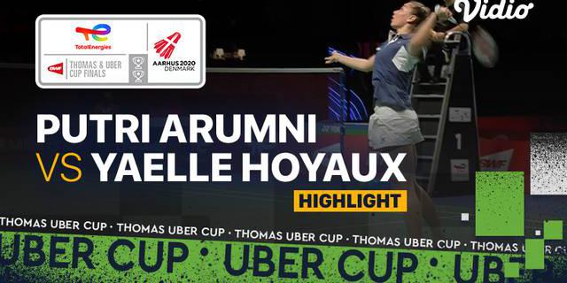 VIDEO: Tunggal Putri Indonesia, Nandini Putri Arumni Tak Bisa Lanjutkan Pertandingan di Piala Uber 2020 karena Cedera