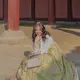Ziva Magnolya di Korea Selatan kenakan hanbok. [@zivamagnolya]