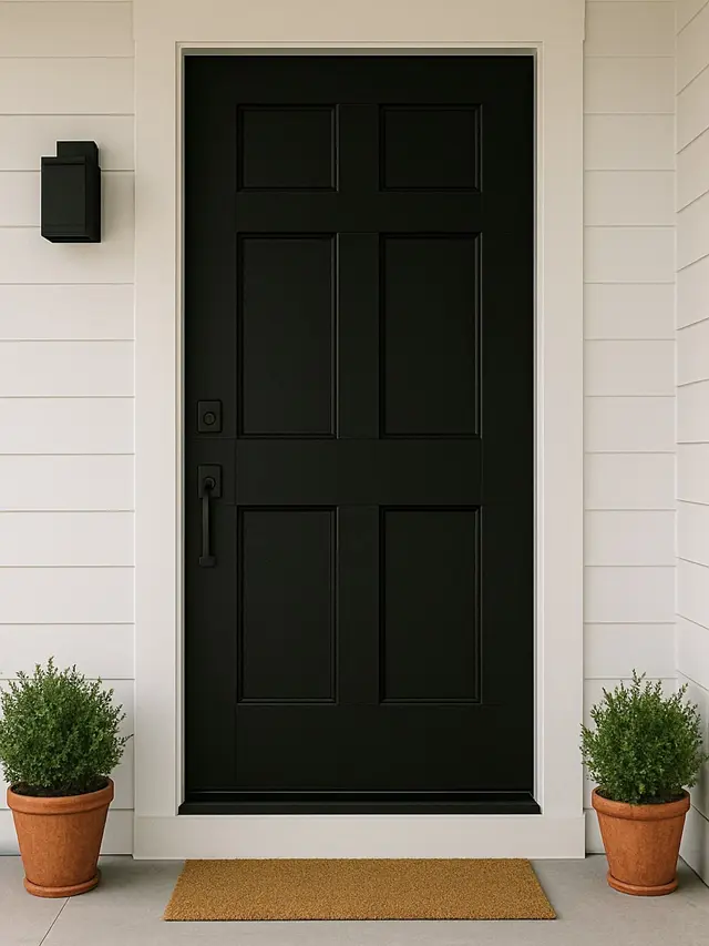 Contoh Model Pintu Depan Rumah dengan Desain 1 Pintu