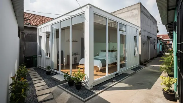 Model Rumah Kontainer Solusi Hunian Sempit dan Trendy