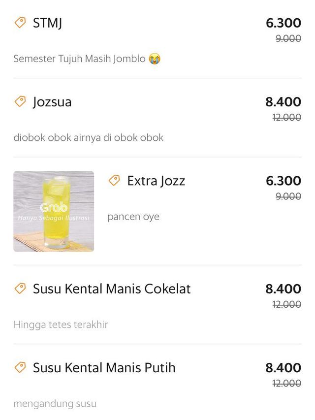 7 Makanan dan Minuman Online Ini Keterangannya Nyeleneh, Bikin Tepuk Jidat