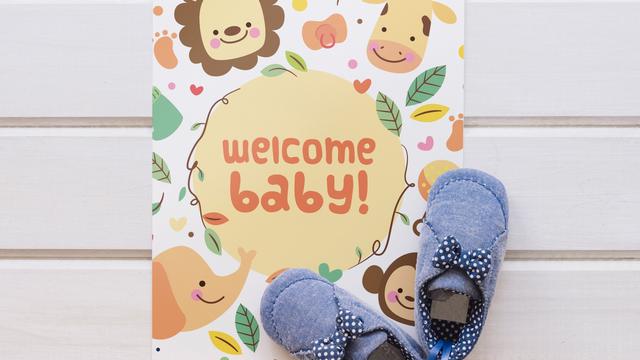 Ilustrasi ucapan kelahiran bayi