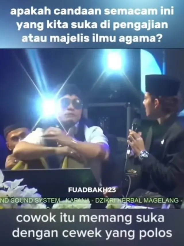 Beredar Video Mifftah Maulana Diduga Lakukan Pelecehan Verbal Terhadap Seorang Wanita di Acara Kajian.  fotoi: Instagram @gueinisiapa.mkmk