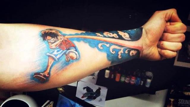 6 Tato Anime One Piece Ini Kreatif Sekaligus Bikin Ngakak