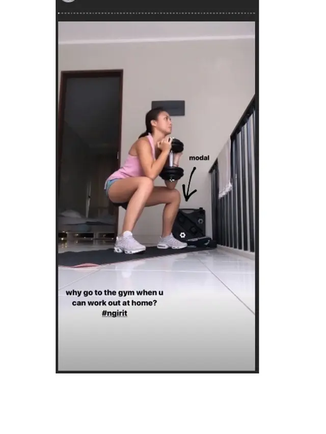 Disebut Miliki Body Goals, Ini 7 Potret Angela Gilsha saat Olahraga