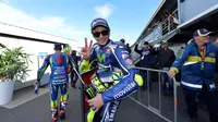 Pebalap Movistar Yamaha, Valentino Rossi, memastikan diri sebagai runner-up MotoGP 2016 usai finis kedua pada balapan MotoGP Malaysia di Sirkuit Internasional Sepang, Minggu (30/10/2016). (Bola.com/Twitter/YamahaMotoGP)