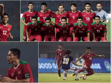 Berikut ini lima momen menarik saat Timnas Indonesia mengalahkan Kamboja 3-1 pada laga persahabatan di Stadion Patriot, Bekasi, Rabu (4/10/2017). (Bola.com/Vitalis Yogi Trisna)