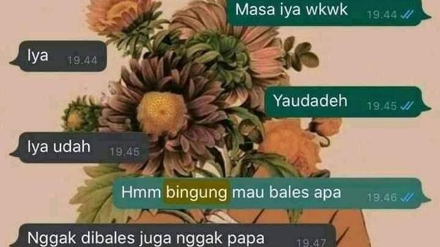 7 Chat Absurd Kehabisan Topik Pembicaraan Ini Bikin Tepuk Jidat