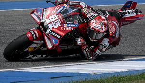 Pecco Bagnaia pada tes pramusim MotoGP Thailand di Sirkuit Buriram. (Lillian SUWANRUMPHA / AFP)