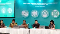 Rapat Umum Pemegang Saham Tahunan PT Unilever Indonesia Tbk (UNVR), Kamis (20/6/2023). (Foto: Liputan6.com/Gagas YP)