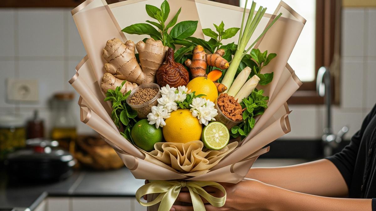 8 Ide Buket Bumbu Dapur dan Sayuran Unik, Cantik dan Fungsional