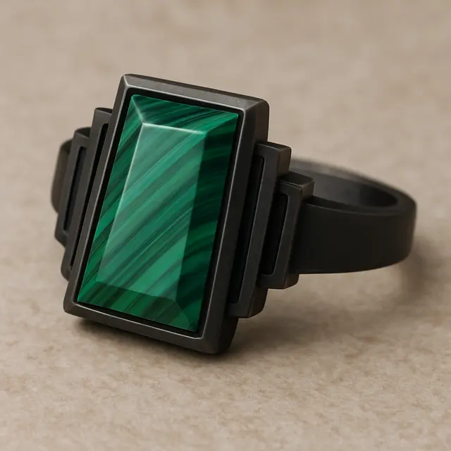 Model Cincin dengan Batu Permata Hijau yang Ngetren Sepanjang Masa (Foto: ChatGPT)