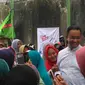 Anies Baswedan blusukan di Jalan Sitrun No. 36, RT. 006 / RW. 010, Kelurahan Kebon Jeruk, Kecamatan Kebon Jeruk, Jakarta Barat