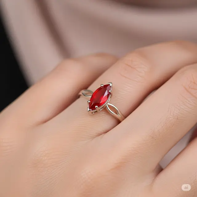 Model Cincin Emas Batu Akik Wanita. Foto: Gemini