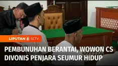 Tiga terdakwa pembunuhan berantai yang dikenal sebagai serial Killer Wowon Cs divonis penjara seumur hidup di Pengadilan Negeri Bekasi, Jawa Barat.