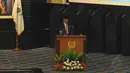 Gubernur yang juga Presiden terpilih Joko Widodo saat memeberikan sambutan di acara pelantikan Pimpinan DPRD DKI periode 2014-2019, (26/9/14). (Liputan6.com/Herman Zakharia)