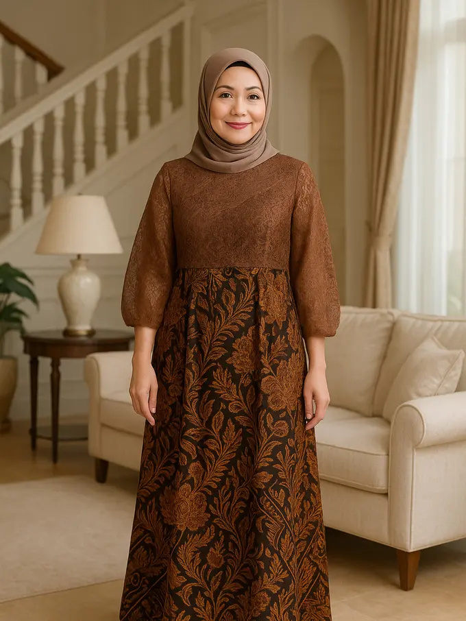 Model Gamis Kekinian untuk Ibu-Ibu Usia 40 Tahun ke Atas