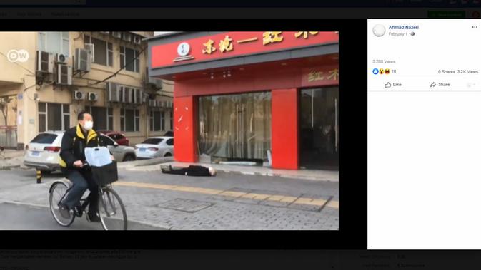 [Cek Fakta] Foto dari Wuhan Menunjukkan Orang-Orang Mati karena Virus Corona dan China Berjuang Menyembunyikan Ini (Facebook)