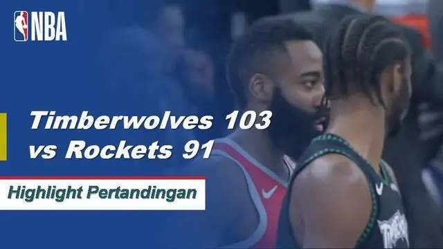 Kota Karl-Anthony mencetak 24 poin untuk pergi bersama dengan 11 rebound untuk memimpin Timberwolves menang atas Rockets, 103-91.