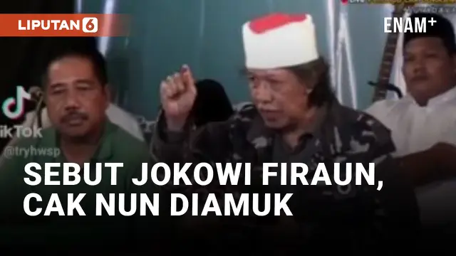 Cak Nun Sebut Jokowi Firaun