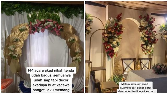 Kecewa dengan Vendor, Pasangan Ini Ubah Dekorasi Dadakan Jelang Pernikahan