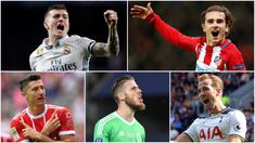 Berikut ini 10 pemain yang masuk nominasi penghargaan Ballon d'Or 2017. Diantaranya, Antoine Griezmann, David De Gea hingga Toni Kroos. (Foto-foto Kolase AP, EPA dan AFP)
