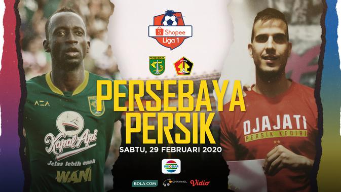 Shopee Liga 1 2020: Persebaya Surabaya vs Persik Kediri. (Bola.com/Dody Iryawan)