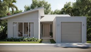 Gambar Desain Rumah dan Garasi (Image by Gemini AI)