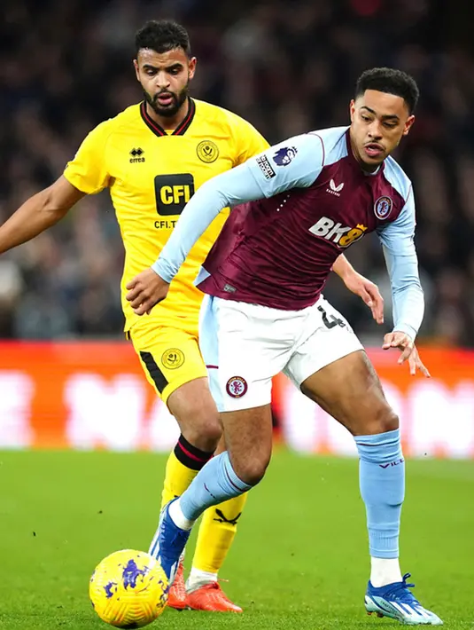 Bertanding di Villa Park, The Villans mendapat perlawanan ketat dari tim papan bawah Sheffield. Tuan rumah harus puas bermain imbang tanpa gol di babak pertama. (Nick Potts/PA via AP)