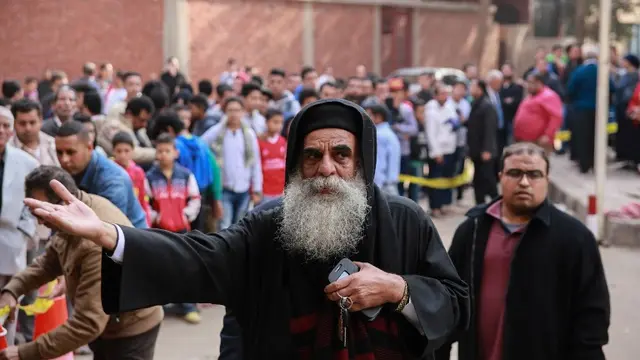 Pria Bersenjata Tembaki Gereja Koptik Mesir, 9 Orang Tewas
