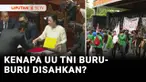 Revisi Undang-Undang no. 34 tahun 2004 tentang TNI, akhirnya disahkan DPR menjadi Undang-Undang. DPR menjamin, dalam UU TNI ini tidak ada dwifungsi ABRI seperti yang dikhawatirkan banyak pihak. Namun, kenapa pengesahan UU TNI ini terkesan buru-buru, ...