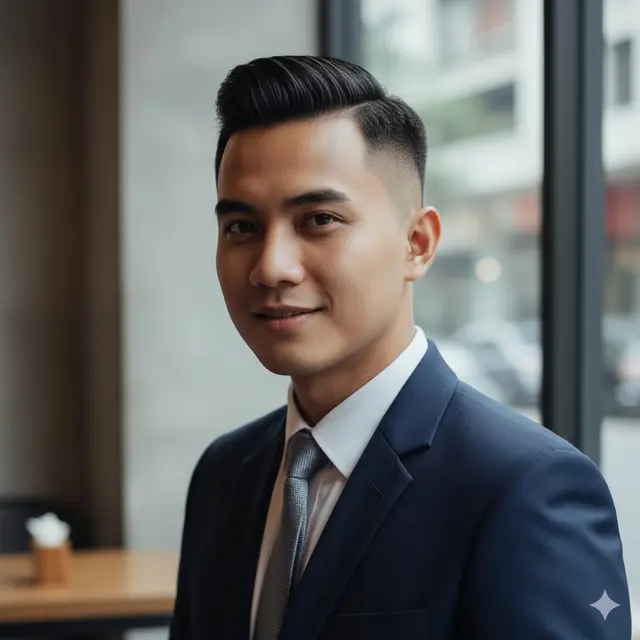 Model rambut pendek pria (Foto: Gemini AI)