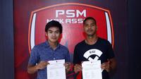 PSM resmi menggaet Saldi (kiri) dan Hasim Kipuw. (Bola.com/Abdi Satria)